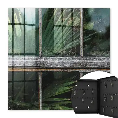 Tableau Harmonie verte et bois pittoresque