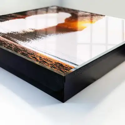 Tableau lever de soleil sur l'arche rocheuse
