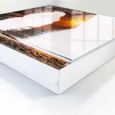 Tableau lever de soleil sur l'arche rocheuse