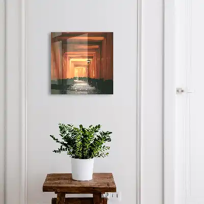 Effet profond des portes jaunes