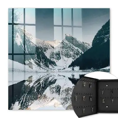 Paysage d'hiver au bord du lac