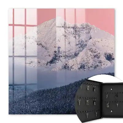 Apogée hivernale en lumière rose