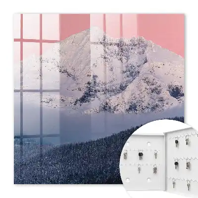 Apogée hivernale en lumière rose