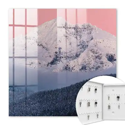 Apogée hivernale en lumière rose