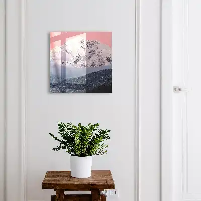 Apogée hivernale en lumière rose