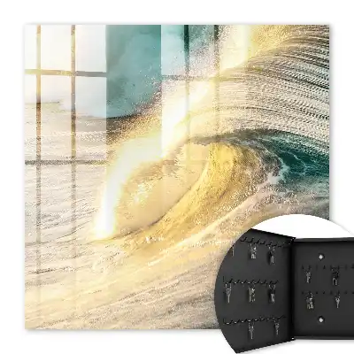 Vague de mer, océan et soleil