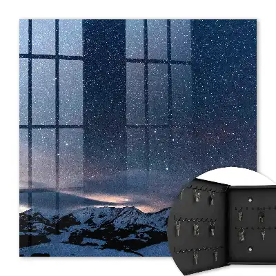 Nuit en montagne sous un ciel étoilé