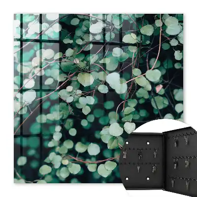 Motif apaisant de feuilles vertes