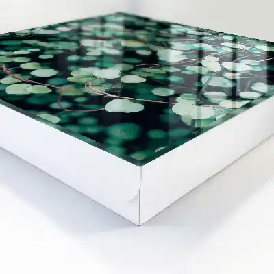 Motif apaisant de feuilles vertes