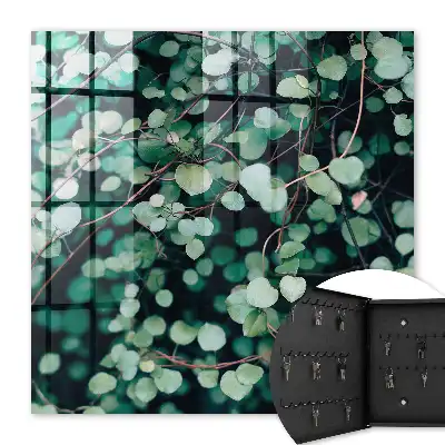 Motif apaisant de feuilles vertes