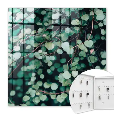 Motif apaisant de feuilles vertes
