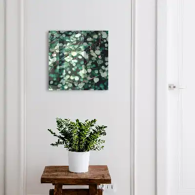 Motif apaisant de feuilles vertes