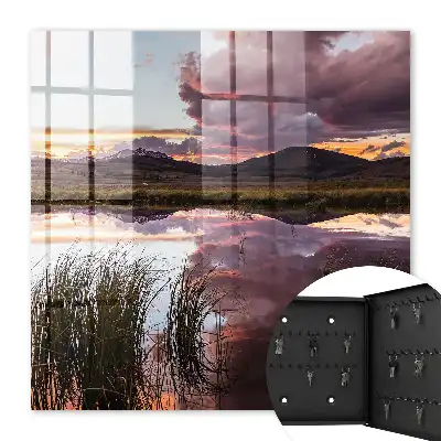 Coucher de soleil sur les montagnes