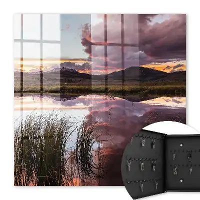 Coucher de soleil sur les montagnes
