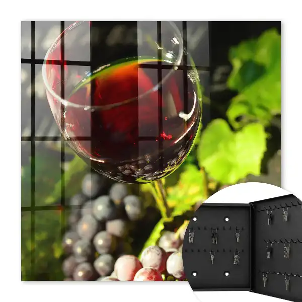 Raisins et vin rouge