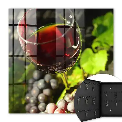 Raisins et vin rouge
