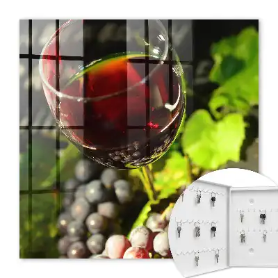 Raisins et vin rouge