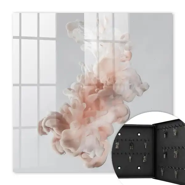Élégance fluide aux motifs de formes roses et blanches