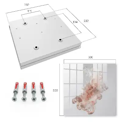 Élégance fluide aux motifs de formes roses et blanches