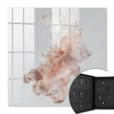 Élégance fluide aux motifs de formes roses et blanches