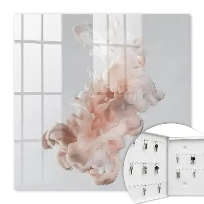 Élégance fluide aux motifs de formes roses et blanches