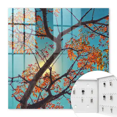 Ciel bleu et arbre d'automne