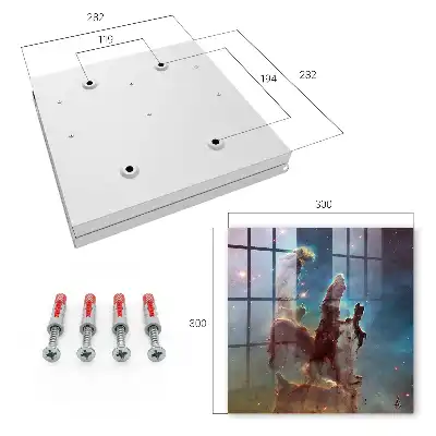 Tableau vision cosmique aux couleurs éclatantes