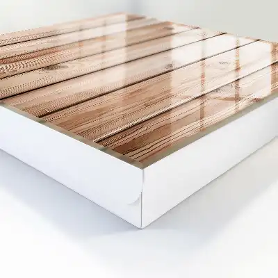 Planches en bois au grain naturel