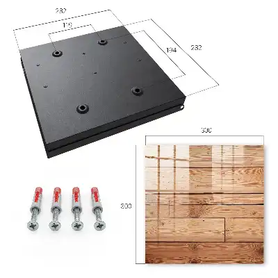 Planches en bois teinte chaude