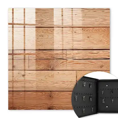Planches en bois teinte chaude