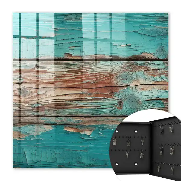Bois turquoise avec des éclats