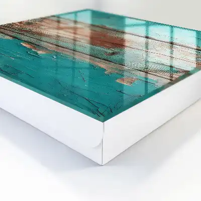 Bois turquoise avec des éclats