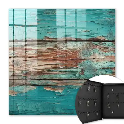 Bois turquoise avec des éclats