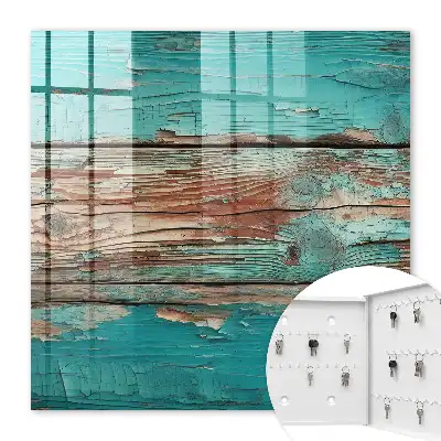Bois turquoise avec des éclats