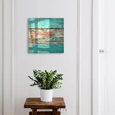 Bois turquoise avec des éclats
