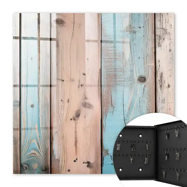 Objets en bois aux couleurs pastel