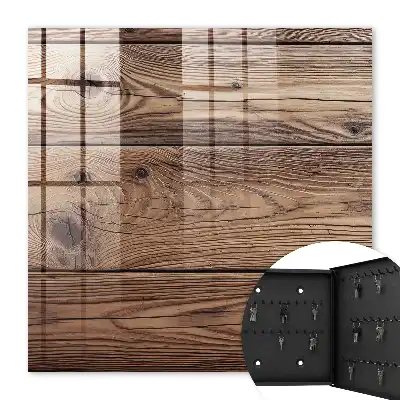 Motif décoratif en bois à grain naturel