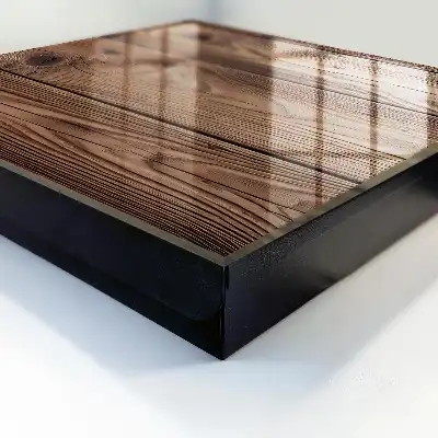 Motif décoratif en bois à grain naturel