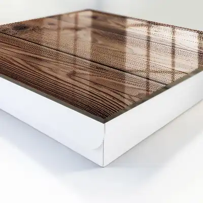 Motif décoratif en bois à grain naturel