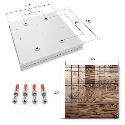 Motif décoratif en bois à grain naturel