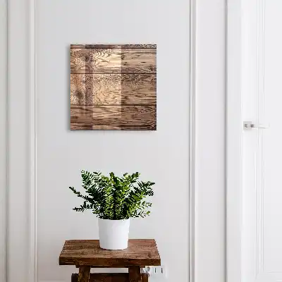 Motif décoratif en bois à grain naturel