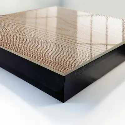 Revêtement à texture boisée dans des tons chauds
