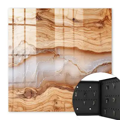 Motif en bois à veines blanches