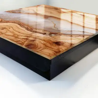 Motif en bois à veines blanches