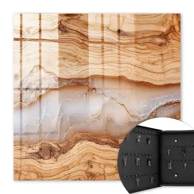 Motif en bois à veines blanches