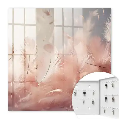 Motif plumes pastel