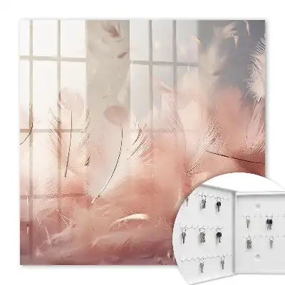 Motif plumes pastel