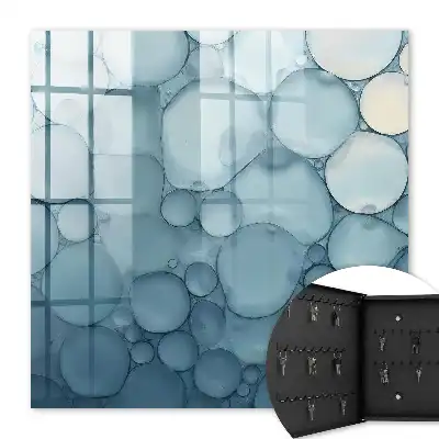 Bulles bleues dans des nuances
