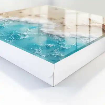 Plage d'été avec mer bleue