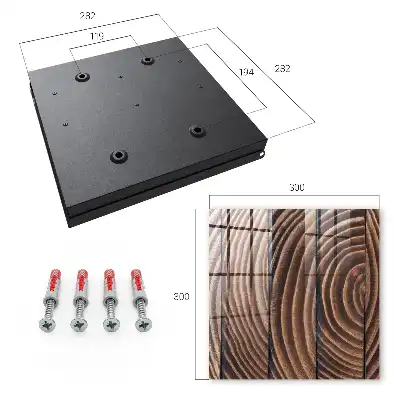 Décoration murale Vagues de bois aux teintes chaudes